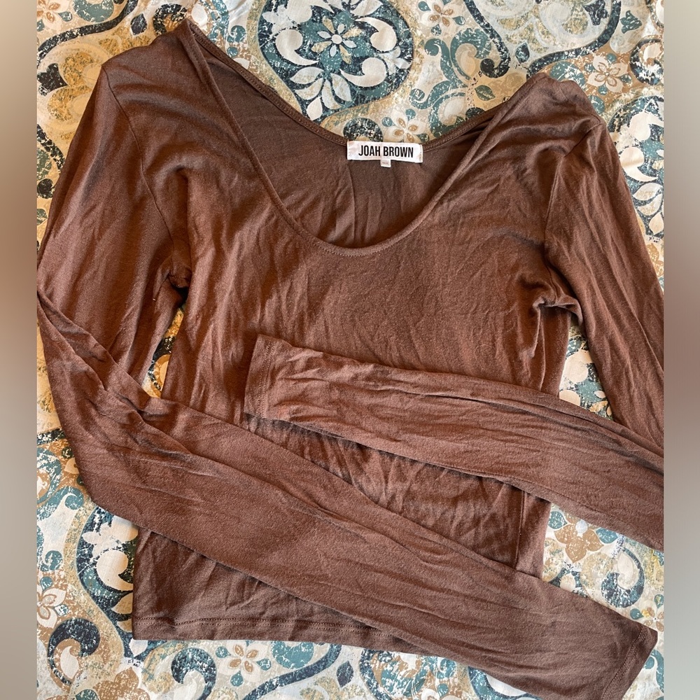 Joah Brown Long Sleeve M/L- Burnt Umber